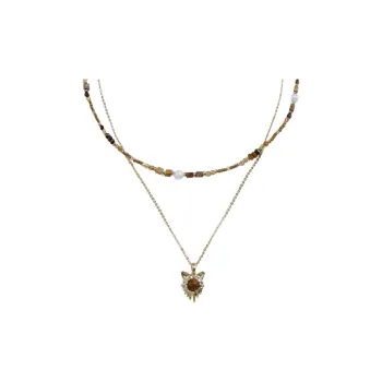 GITHA Tiger's Eye Stone Necklaces Unisex
