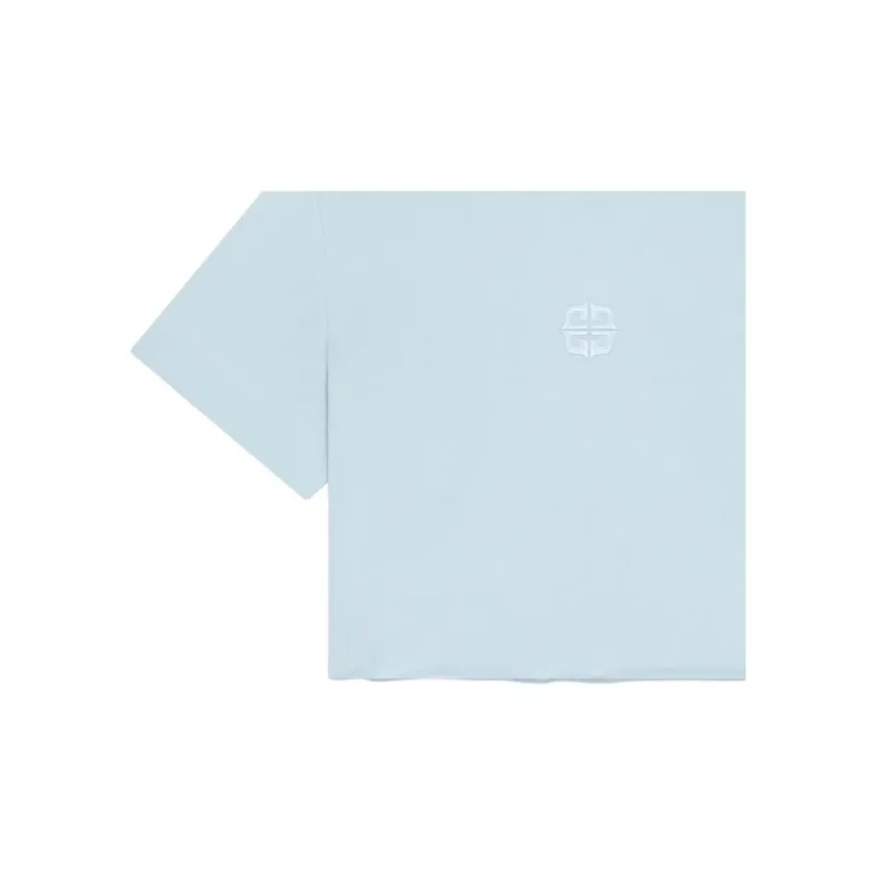Givenchy Logo Embroidered Cropped T Shirt-3