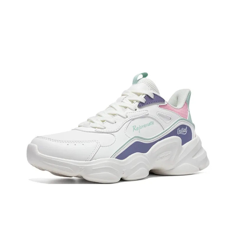 361° Anti Slip And Wear Resistant Warm Low Top Casual Shoes Women's White Purple Pink-2