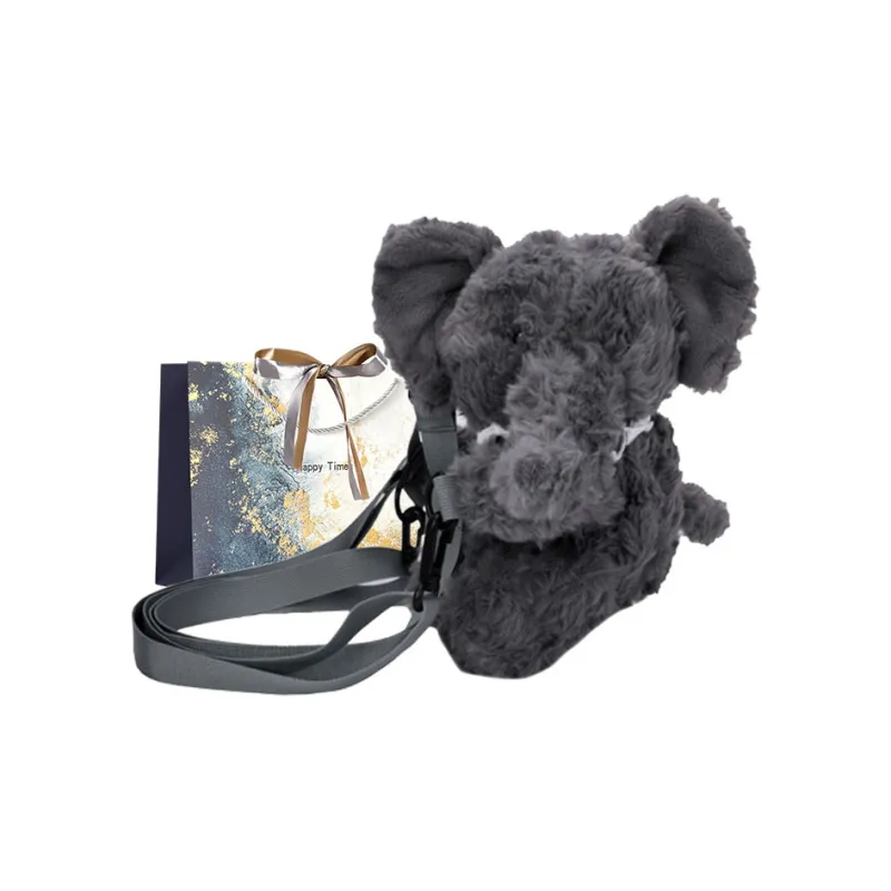 Iman's House Plush Backpack Regular Unisex Brown Bill Bear/White Mie Sheep/Orange Fox/Gray Elephant-9