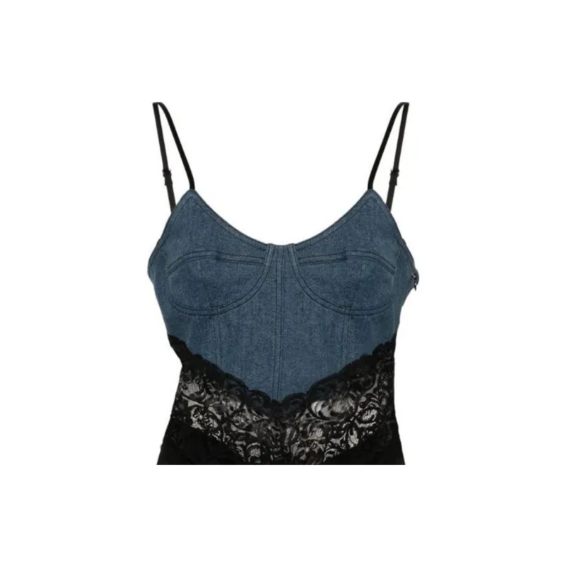 Blumarine Lace trim Mini Dress-5