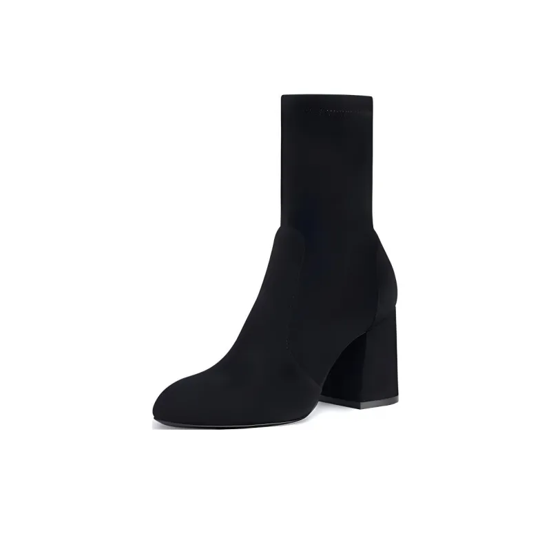 stuart weitzman Square toe Suede Boots-7