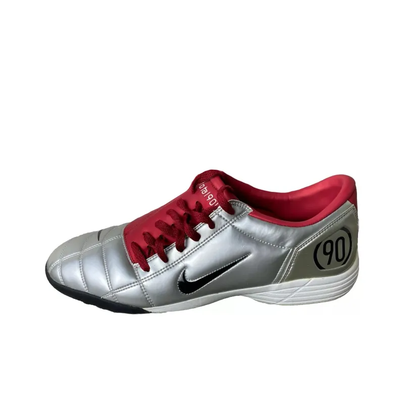 Nike Total 90 IIl Anti Slip Wear Resistant Soccer Shoes Men's Silver-0