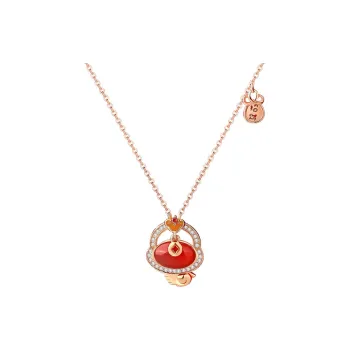 Children's Drawings Agate Necklaces Women's
