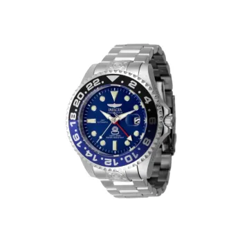 INVICTA Wrist Watch Automatic Mechanical Movement Stainless Steel Strap 47mm Blue Dial Men's Watches
