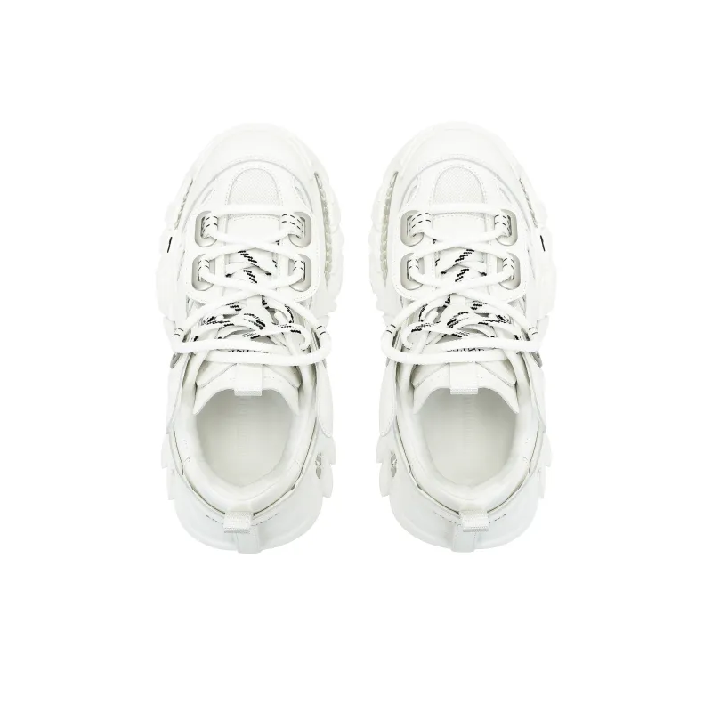 NUTTINESS Ruins Collection Abrasion Resistant Breathable Height Increasing Low Top Chunky Sneakers Unisex-23