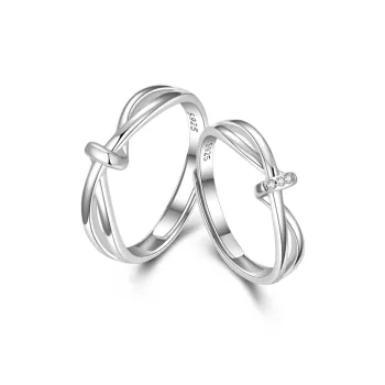 RINGLOVE Zircon Rings Unisex Silver