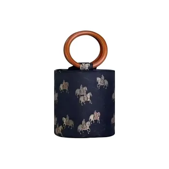 ALOENEY Song Brocade Handbag Regular Women's Dark Blue