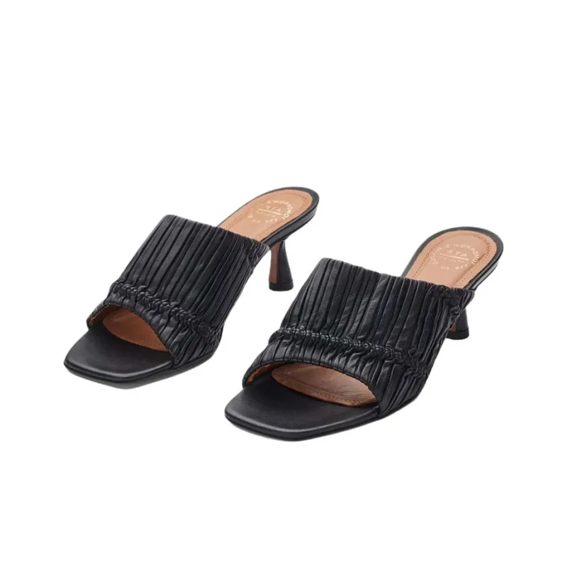 ATP Atelier Square toe Leather Mules Women's-3