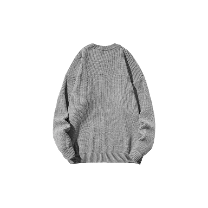 ZMOH Crew Neck Sweater Unisex Couple's-3