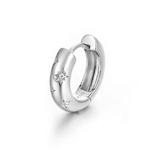 IDEAGEMER 925 Sterling Silver Earrings Men's-2