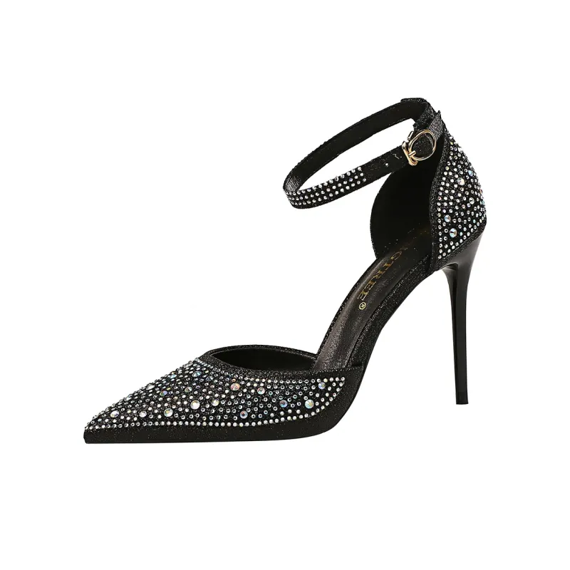 QITUMAUL Slim Heel High Heels Women's-1