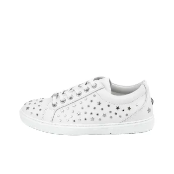 Jimmy Choo Cash Low Top Skateboard Shoes Men's White