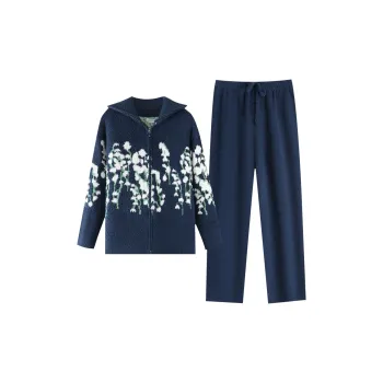 ZumashL Luxury Designer Series Pajama Set Women's Misty Blue