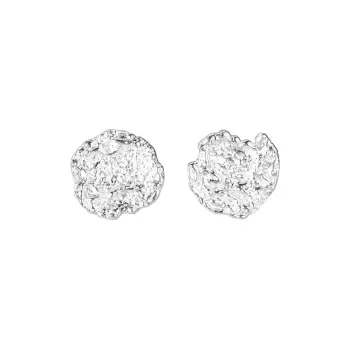 KING OF BLING 925 Sterling Silver Stud Earrings Unisex
