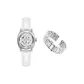 3A350 White Dial-Icy Clear White Leather Strap (Comes with: Steel Band+Premium Chanel Box+Shopping Bag)
