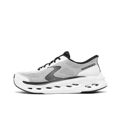 Skechers MEN'S GO Cushioning Anti Slip Wear Resistant Breathability Low Top Casual Running Shoes Men's Gray
