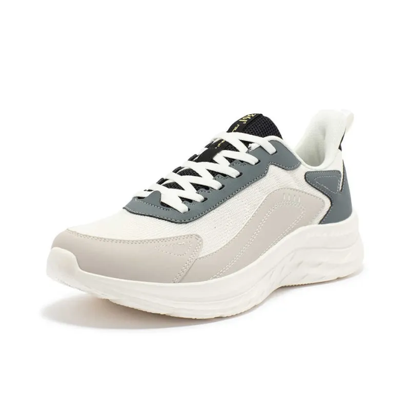 361° Cushioning Wear-Resistant Low-Top Running Shoes Men's Feather White Float Stone-3
