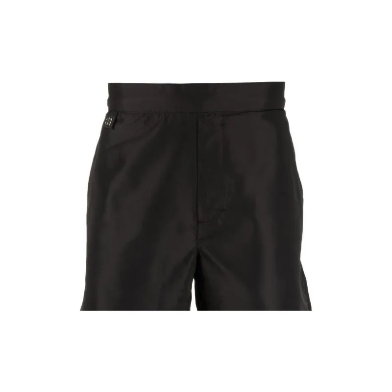 Givenchy Logo Plaque Elasticated Waistband Swimming Trunks-2