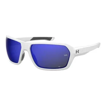 Under Armour Plastic Rectangular Sunglasses Unisex White