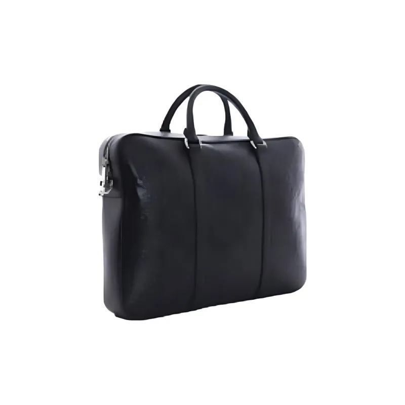 GUCCI Leather Briefcase, Crossbody Handbag, Shoulder Bag Men's Black-1