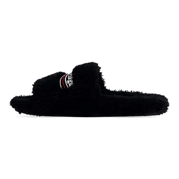 Balenciaga Furry Slippers / Home Slippers Black