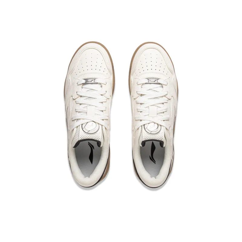LINING Moon White 3 Skateboard Shoes Men Low Top Mist White-3