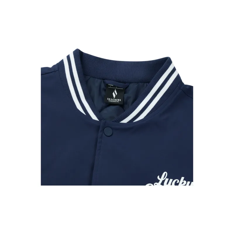 Skechers New Year Puffer Jacket Unisex Marine Blue-3