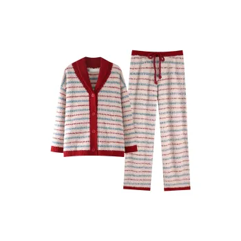 ZumashL Luxury Designer Series Pajama Set Women's Cranberry Red