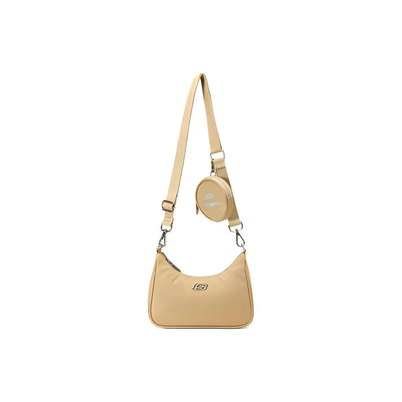 Skechers LeSportsac Collaboration Fabric Shoulder Bag, Crossbody Bag Regular Unisex Beige Umber-0