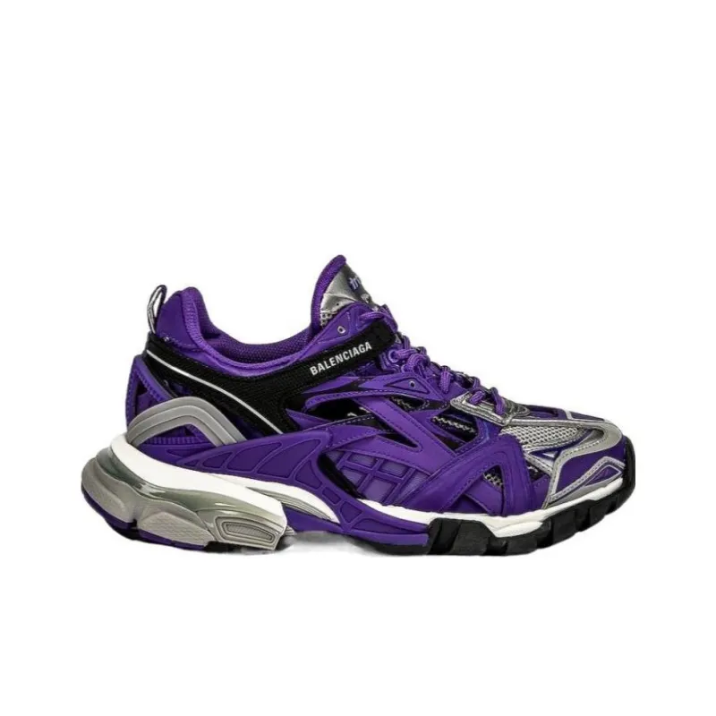 Balenciaga Track 2.0 Low Top Casual Shoes Women's Purple-1