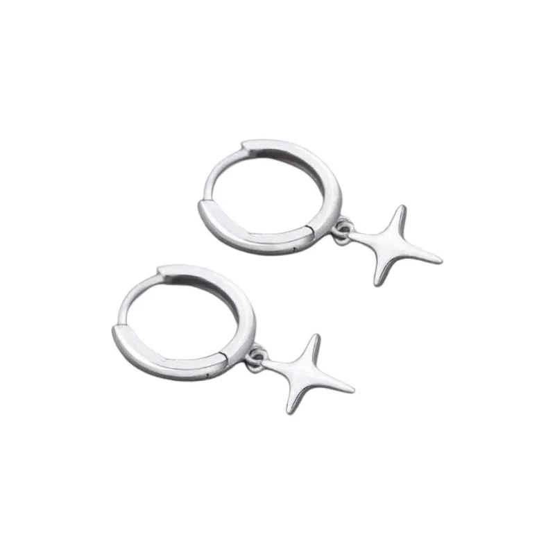 Silver Arashi 999 Fine Silver Earrings Unisex-0