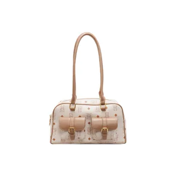 LUVISTRUE PU Practical Handbag Shoulder Bag Regular Women's Ecru/Pink/Brown/Black White Pair