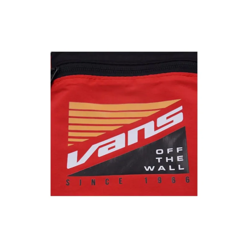 Vans Polyester Crossbody Bag, Shoulder Bag Regular Unisex Red, Black & Multicolor-4