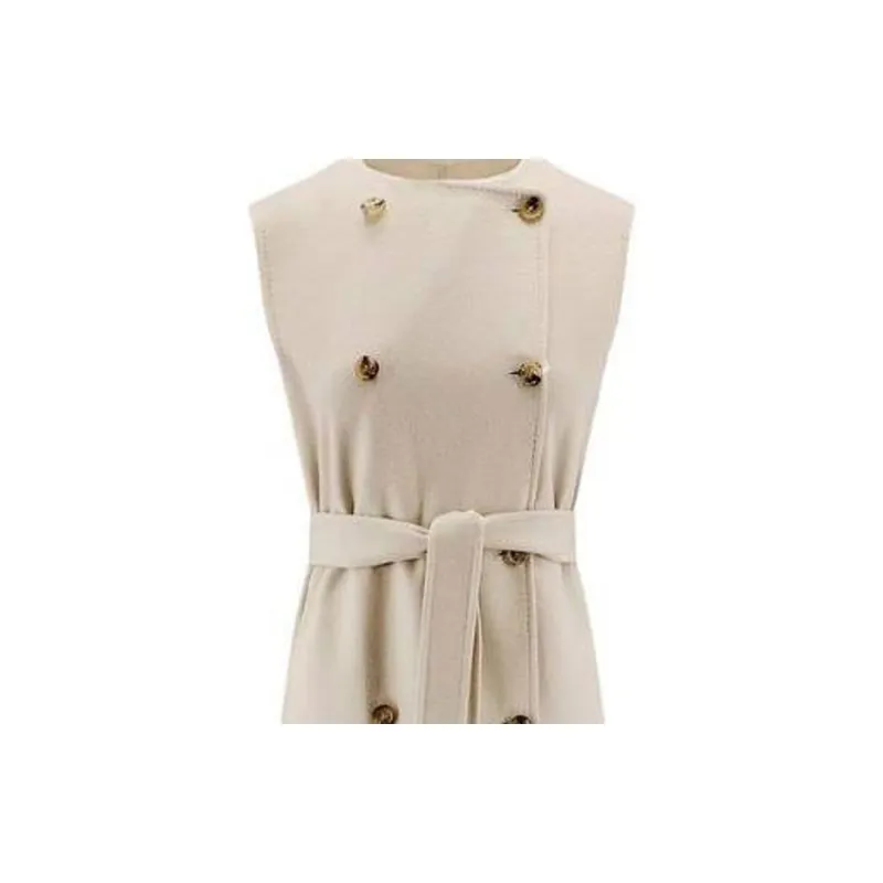 MaxMara Double Breasted Belted Coat-5