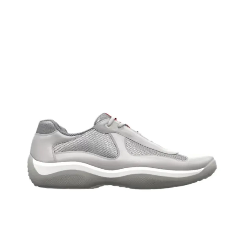 PRADA America's Cup Low Top Casual Shoes 3.5cm Unisex Gray-1