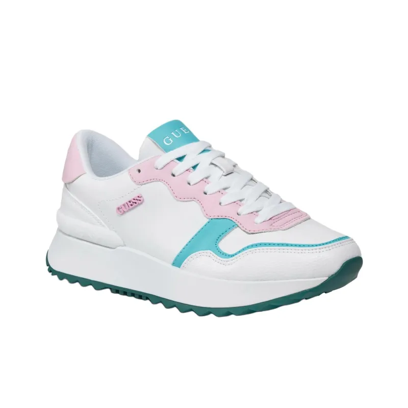 GUESS Low-Top Casual Shoes Women's White Pink-2