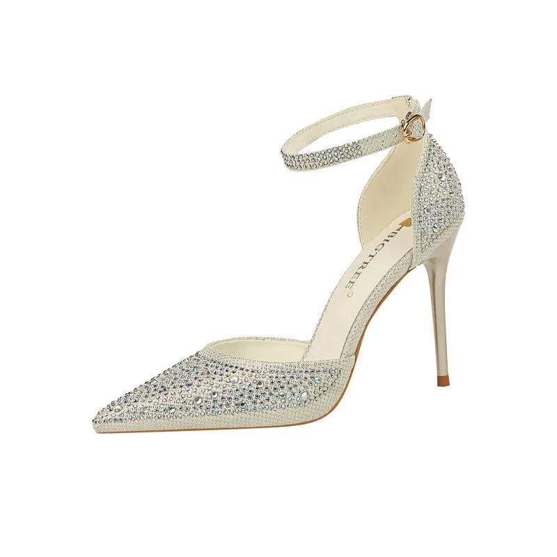 QITUMAUL Slim Heel High Heels Women's-13