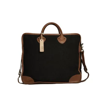 Alternative Country Canvas Handbag Unisex Dark Brown
