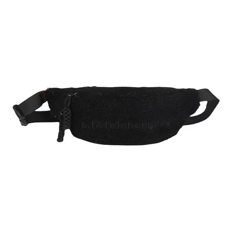 TINYAT Plush Shoulder Bags Sling Bags Regular Unisex Beige/Pink/Black/Khaki-3