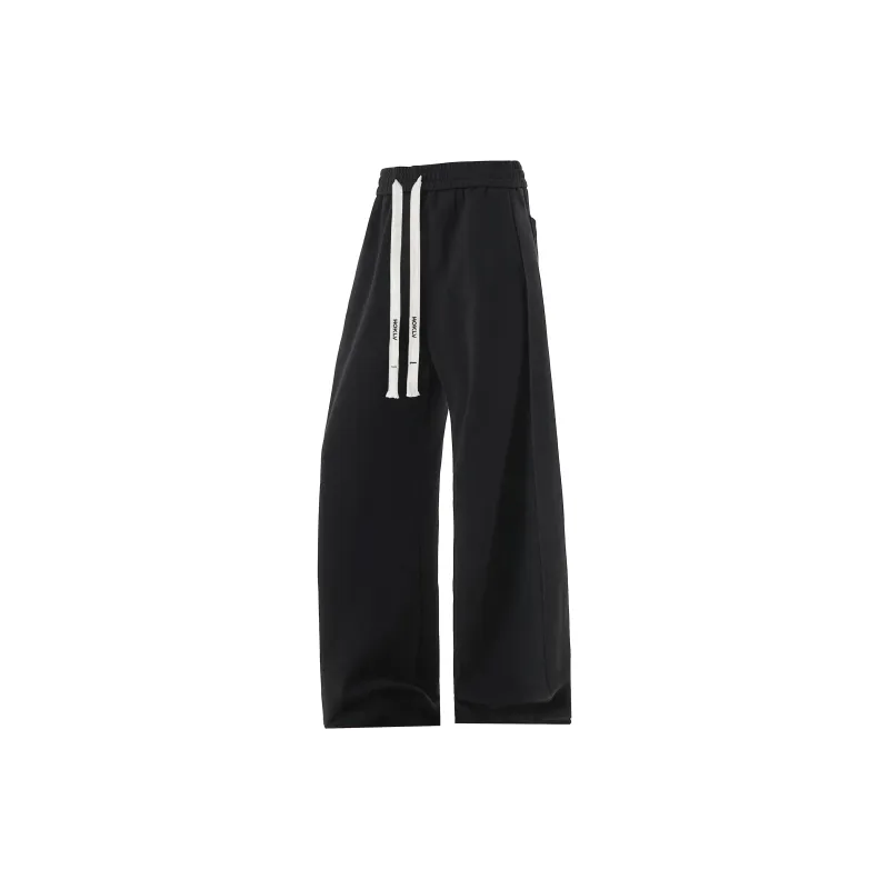HOKLV Knitted Sports Pants Unisex Black-2