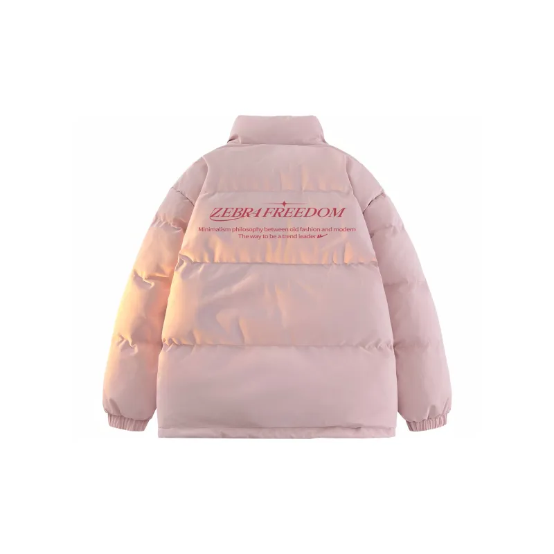 Warrior Ride The Wind Collection Open Ended Smile Collection Puffer Jacket Unisex-19