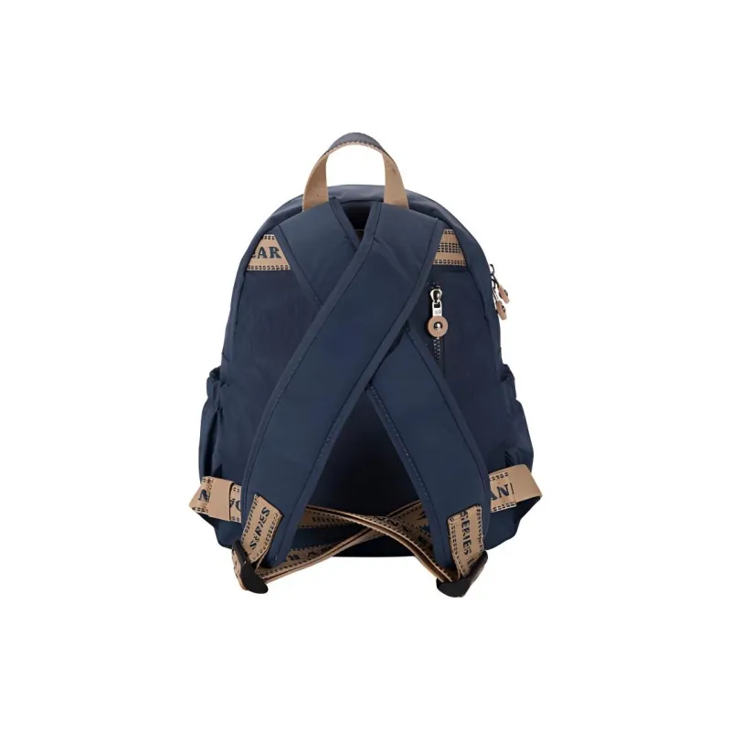 Dannybear Fabric Backpack Regular Unisex Dark Blue-3