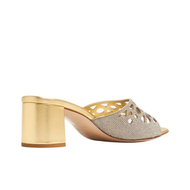 Le Silla Slide Slippers Women's Gold-2