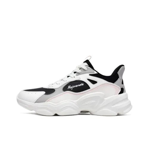 361° Anti Slip Wear Resistant And Coverage Warm Low Top Casual Shoes Women's White Black
