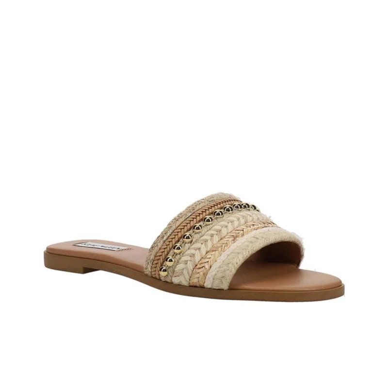 STEVE MADDEN Slide Slippers Women's Beige Brown-2