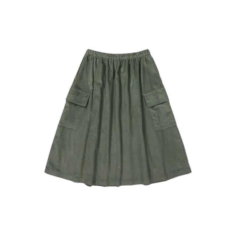 FILA Casual Long Skirt Women's Army Green-1