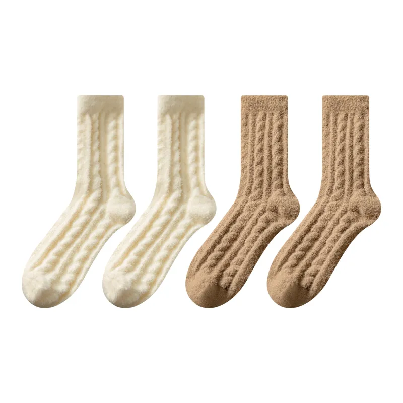 XXLLG Mid Calf Socks Women's 4 Pack-7