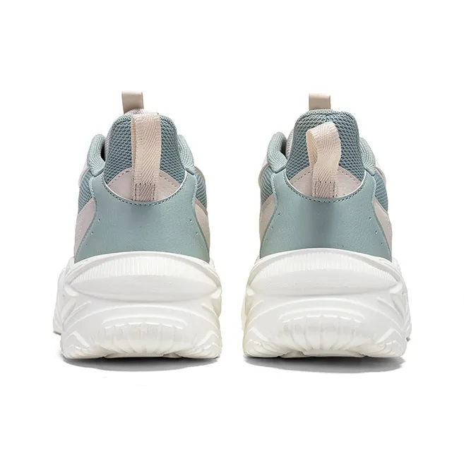 361° Slip Resistant Warm And Wear Resistant Low Top Casual Shoes Women's White Green-4
