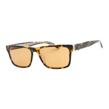 GUESS Plastic Rectangular Sunglasses Men's Brown